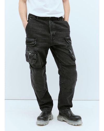 DIESEL D-fish-s Cargo Jeans - Black