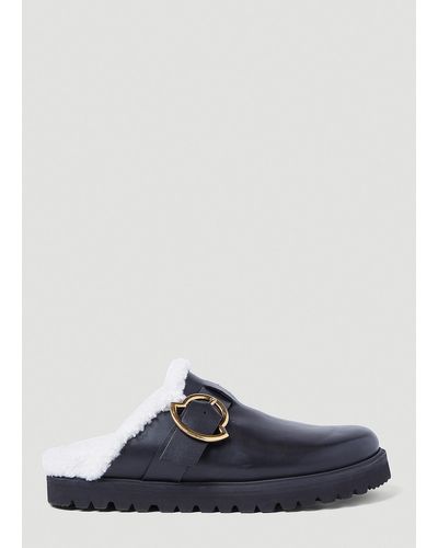 Moncler Bell Mules - Blue