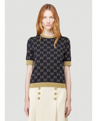 Gucci GG Knitted Top - Blue