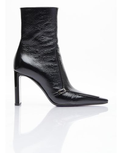 Saint Laurent Vendome Leather Boots - Black