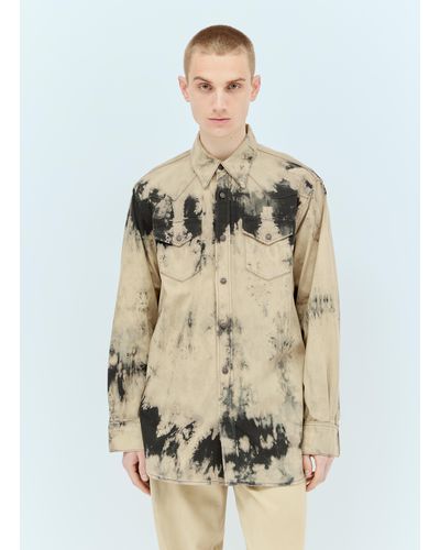 Acne Studios Tie-dye Denim Shirt - White