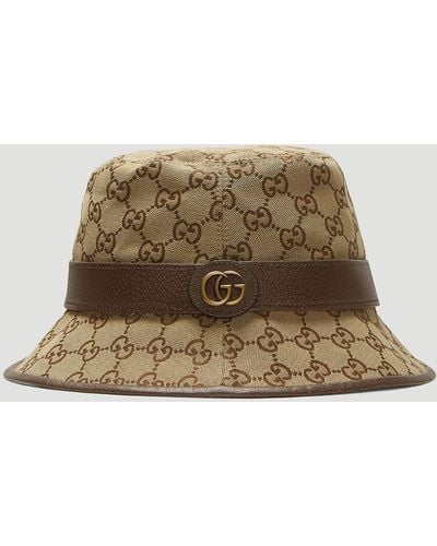 Gucci GG Logo Fedora Hat - Green