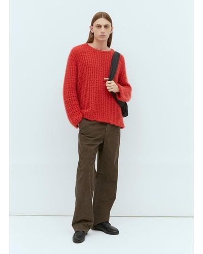 The Row Rosco Corduroy Trousers - Red