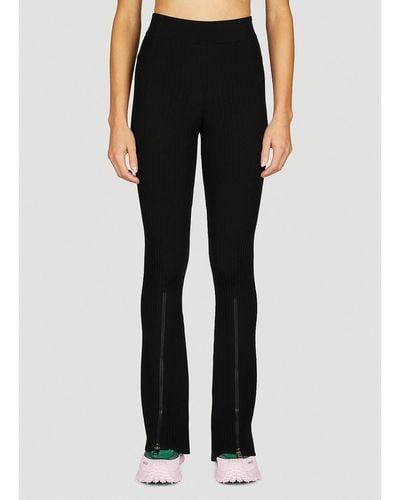 Moncler Knit Zipped Pants - Black