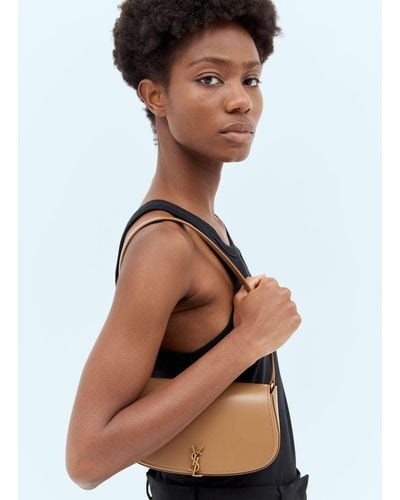 Saint Laurent Mini Voltaire Shoulder Bag - Brown