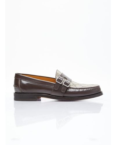 Gucci Gg Buckle Loafers - White