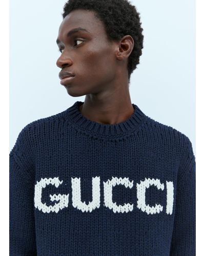 Navy blue gucci clearance sweater