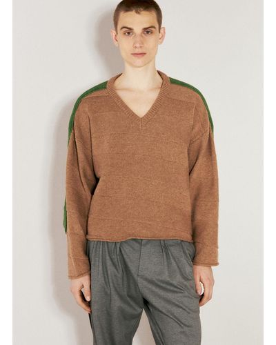Kiko Kostadinov Delian V-neck Sweater - Gray