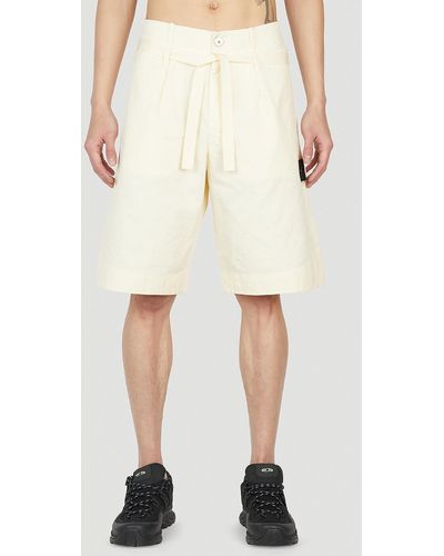 Stone Island Shadow Project Compass Patch Bermuda Shorts - Natural