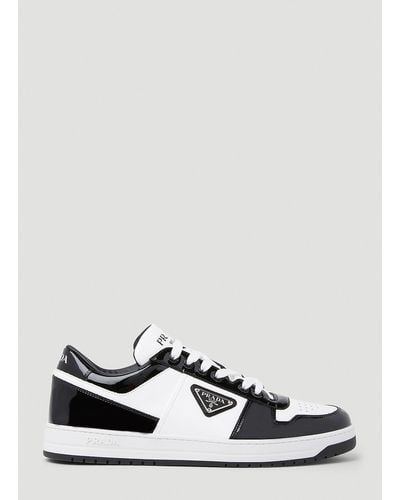 Prada Downtown Patent Sneakers - White