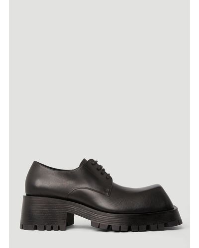 Balenciaga Trooper Derby Shoes - Black