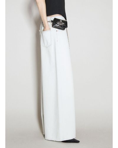 Vivienne Westwood Mini Courtney Belt Bag - White
