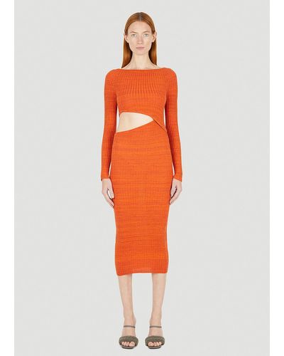 Wynn Hamlyn Origami Dress - Orange