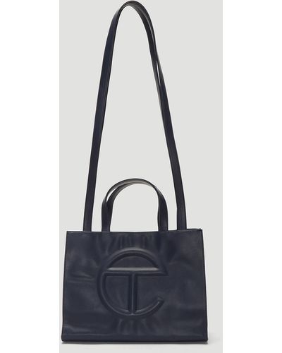 Telfar Medium Shopping Bag In Navy - Blue