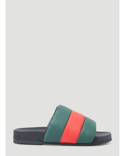 White red and on sale green gucci slides