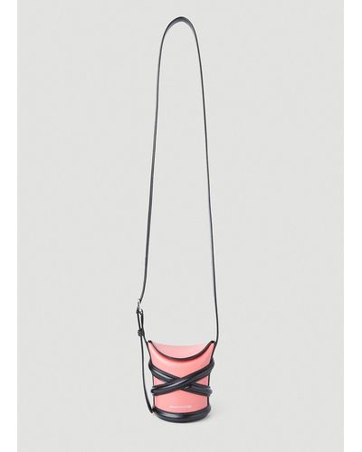 Alexander McQueen Curve Micro Shoulder Bag - Pink