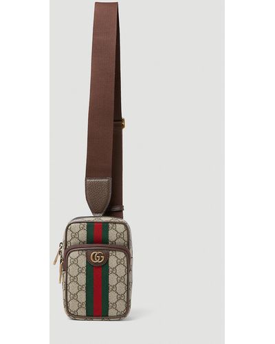 Gucci Ophidia Gg Mini Crossbody Bag - Brown