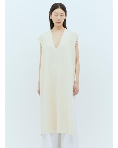 Max Mara Knitted Midi Dress - White