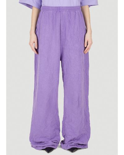 Balenciaga Extra Long Pants - Purple