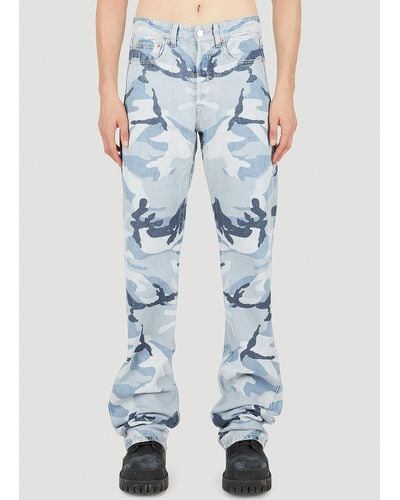 Vetements Camouflage Jeans - Blue