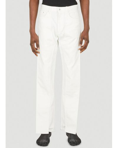 Y. Project Classic Front Panel Jeans - White