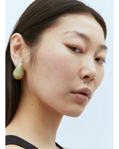 Bottega Veneta Drop Glass Earrings - Natural