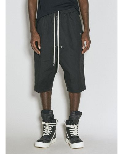 Rick Owens Bela Pod Drawstring Shorts - Gray