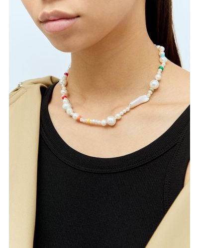Fry Powers Coco Baroque Pearl Rope Necklace - Black