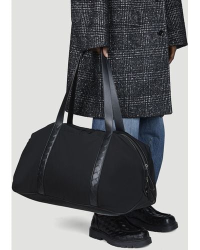 Bottega Veneta Leather Trims Duffle Bag - Black