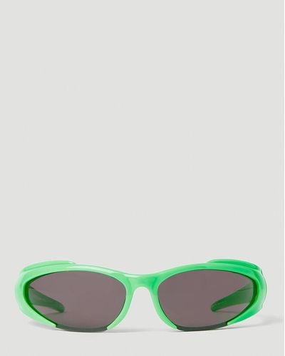 Balenciaga Reverse Xpander Sunglasses - Green