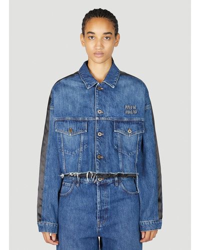 Miu Miu Jean and denim jackets for Women | Online Sale up to 49 