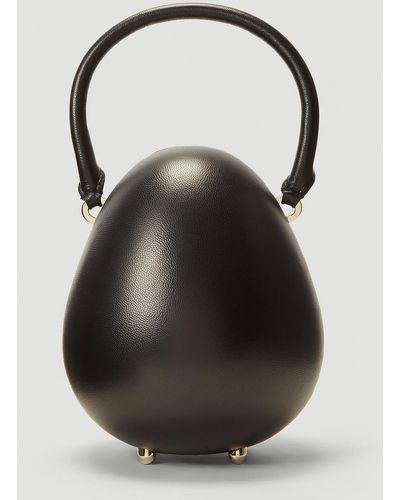 Simone Rocha Leather Egg Bag - Black