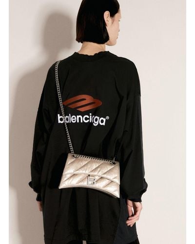 Balenciaga Crush Chain Small Shoulder Bag - Black