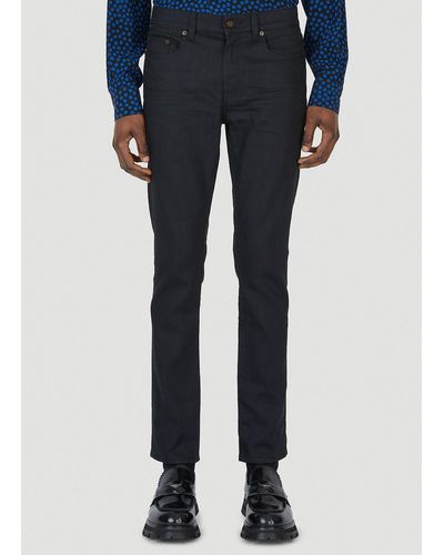 Saint Laurent Five-pocket Skinny Jeans - Black