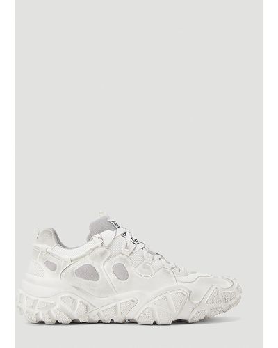 Acne Studios Boltzer Tumbled Trainers - White