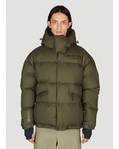 3 MONCLER GRENOBLE Coraia Hooded Puffer Jacket - Green