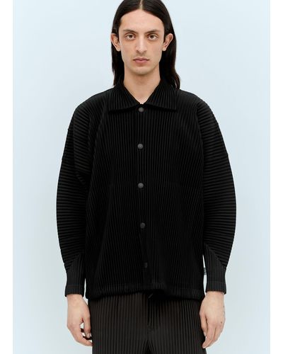 Homme Plissé Issey Miyake Monthly Colors: February Pleated Shirt - Black