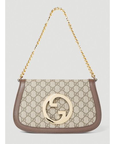 Gucci Blondie Chain Shoulder Bag - Natural