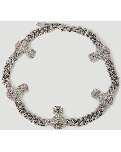 Vivienne Westwood Kika Choker Necklace - Metallic