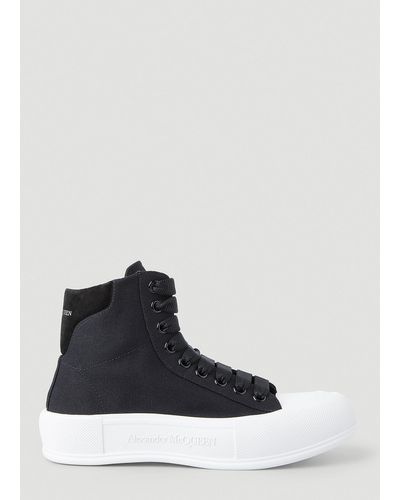 Alexander McQueen Deck High Top Sneakers - Black