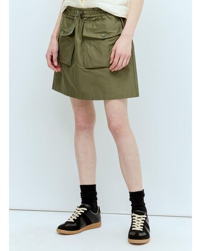 Moncler Drawstring Mini Skirt - Green