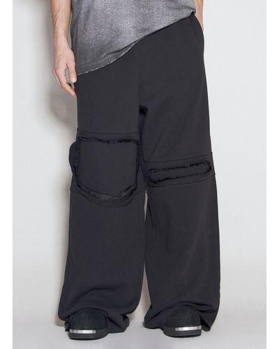 MM6 by Maison Martin Margiela Distressed Track Trousers - Blue