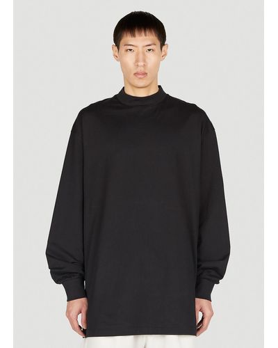Y-3 Mock Neck Sweatshirt - Black