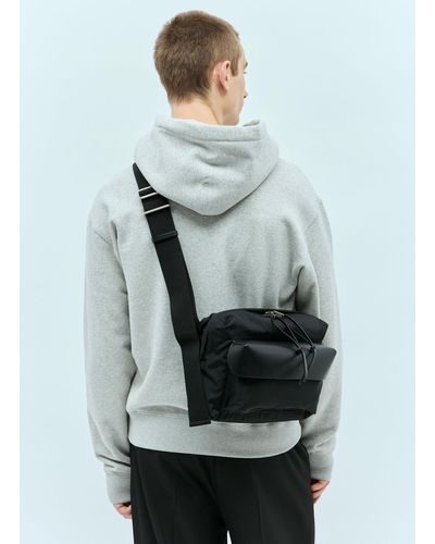 Jil Sander Lid Messenger Bag - Grey