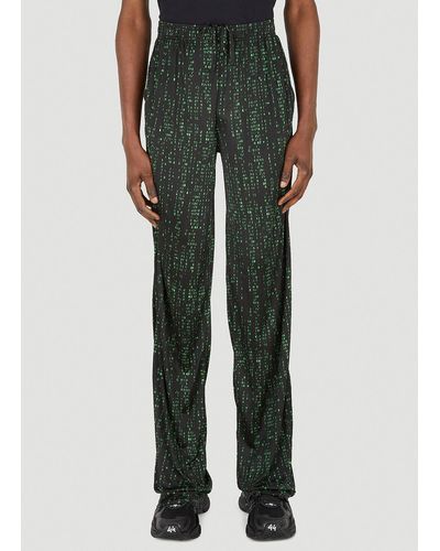 Vetements Green Code Pyjama Trousers