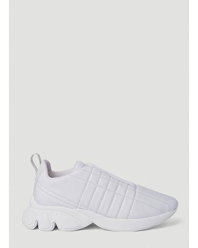 Burberry Quilted Classic Trainers - White