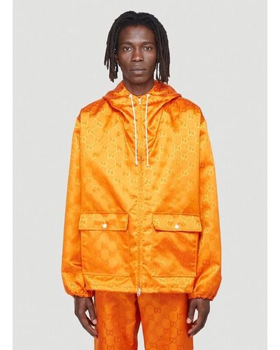 Gucci Off The Grid Hooded Jacket - Orange