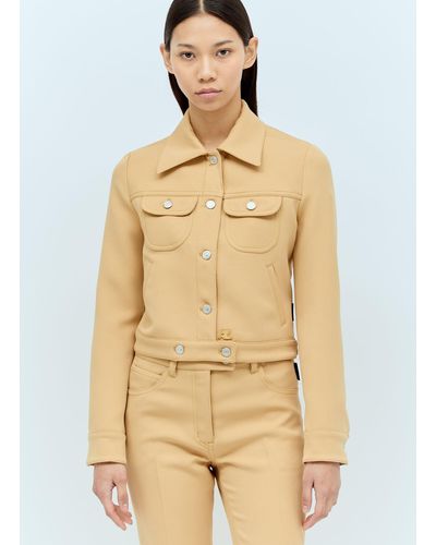 Courreges Twill Tucker Jacket - Natural