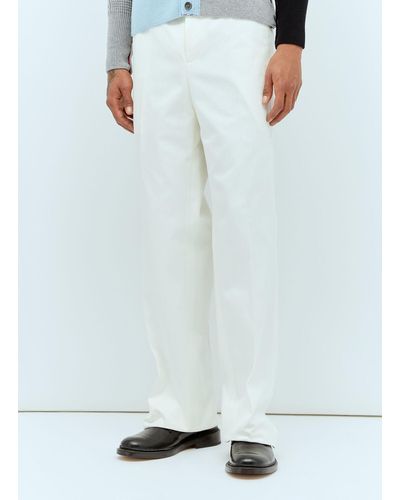 Thom Browne Low-rise Twill Trousers - Blue
