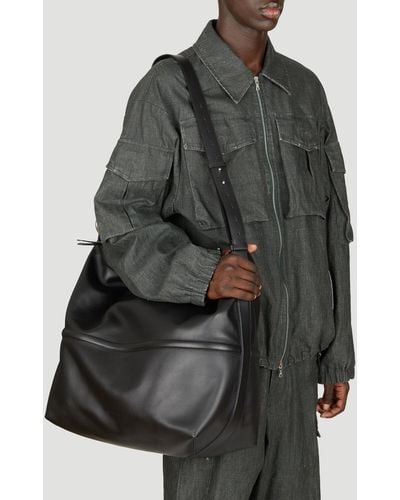 Dries Van Noten Leather Crossbody Bag - Gray